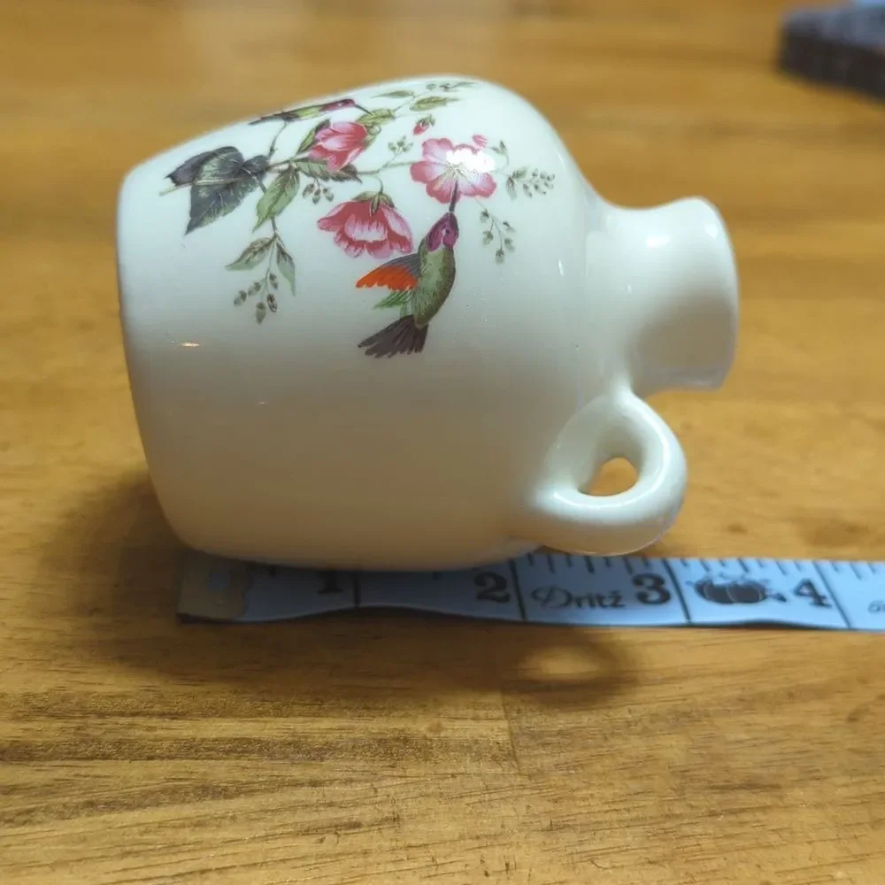 Bud vase hummingbird and flowers hand made Lyons Lair Pittsford Vermont